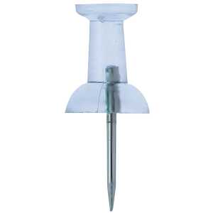 Pin-Wand-Nadeln,glasklar      Dose à 200  Stück