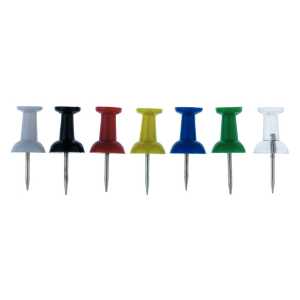 Alco Pinnwandnadel Kunststoff sortiert 12mm 200 ST 4007735067366
