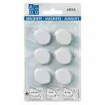 Alco Haftmagnet 7mm Ø 24mm weiß 6 Stück