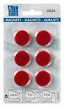Alco Haftmagnet 7mm Ø 24mm rot 6 Stück