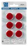 Haftmagnete, rund, Rot, Ø 24 mm, Blisterkarte...