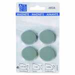 Alco Haftmagnet 7mm Ø 32mm grau 4 Stück