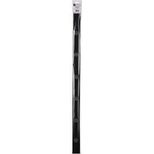 Alco Wandleiste Metall lackiert 5x50cm schwarz inkl. 2 Magneten