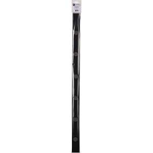 Alco Wandleiste Metall lackiert 5x100cm schwarz inkl. 4 Magneten
