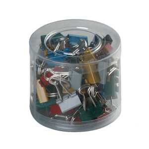 Alco Foldbackklammer Metall vernickelt 15mm sortiert 60 Stück