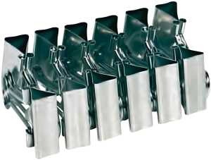 Alco Foldbackklammer Metall vernickelt 15mm weiß 12 Stück