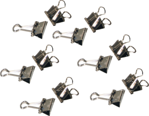 Alco Foldbackklammer Metall vernickelt 19mm vernickelt 12 Stück