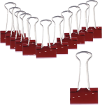 Alco Foldbackklammer Metall vernickelt 41mm rot 12...