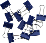 Alco Foldbackklammer Metall vernickelt 41mm blau 12...