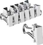 Alco Foldbackklammer Metall vernickelt 51mm weiß 12...