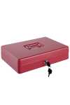 Alco Geldkassette Stahlblech 195x145xx95mm rot