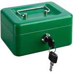 Alco Geldkassette Stahlblech 195x145xx95mm dunkelgrün