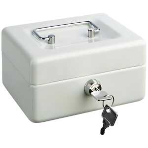 Alco Geldkassette Stahlblech 250x170xx90mm weiß