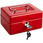 Geldkassette, Rot, (L/B/H) 250/170/85 mm