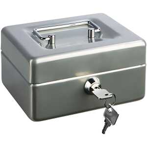 Alco Geldkassette Stahlblech 250x170xx90mm silber