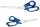 Alco Titan-Schere Edelstahl rostfrei spitz 215mm blau