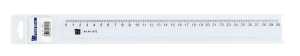 Kunststofflineal, transparent, 30 cm mit Facette & Tuschekante, mm-Einteilung