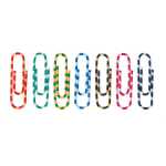 ALCO Büroklammer Zebra runde Form 28mm Metall,...