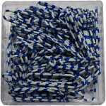 Briefklammern ZEBRA, Weiß-Blau,...
