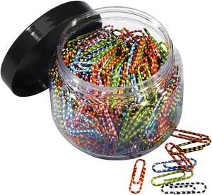 Alco Briefklammer ZEBRA Metall 28mm sortiert 400 Stück