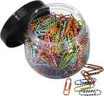 Briefklammern ZEBRA, bunt gemischt,...