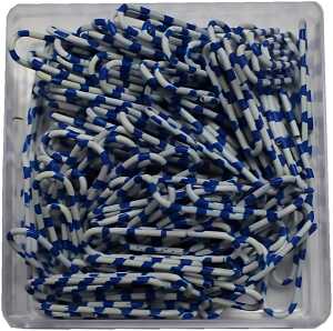 Alco Briefklammer ZEBRA Metall 28mm weiß-blau 1000 Stück
