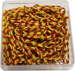 Briefklammern ZEBRA, Gelb-Orange,...