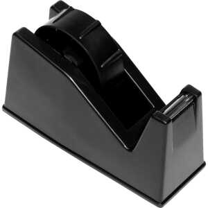 Klebeband Tischabroller, Schwarz, für Kleberollen (B/L) 25 mm / 66 m, (L/B/H) 155/70/85 mm