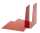 Buchstützen, Metall, Rot, (L/B/H) 120/140/145 mm, keilförmig, VE = 1 Paar