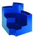 Utensilienbox, Blau, erweiterbar, 4 Stiftefächer, 2 Utensilienfächer