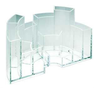 Alco Schreibtischbutler 6 Fächer Acryl glasklar