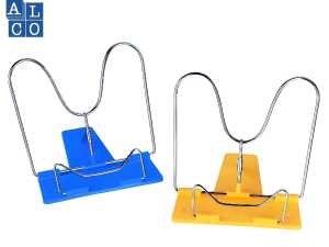 Buchständer, Kunststoff, Blau, stufenlos einstellbar