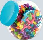 Alco Pinnwandnadel neon Kunststoff neon sortiert 12mm 150 ST