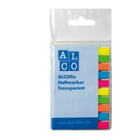 Alco ALCOfix Haftmarker, bunt gemischt, transparent, 6 x...