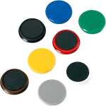 Haftmagnete, rund, bunt gemischt, Ø 40 mm,...