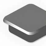 Haftmagnete, eckig, Schwarz, 13 x 13 mm, Schachtel...