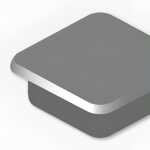 Haftmagnete, eckig, Rot, 13 x 13 mm, Schachtel à...