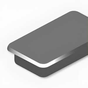 Alco Haftmagnet 13x24x7mm schwarz 10 Stück