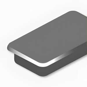 Haftmagnete, eckig, Schwarz, 13 x 24 mm, Schachtel à 10 Stück, Haftkraft min. 0,3 kp