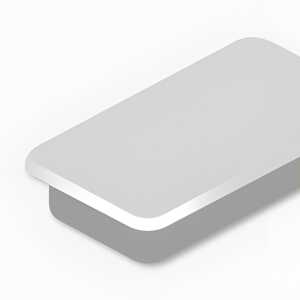 Haftmagnete, eckig, Grau, 13 x 24 mm, Schachtel à 10 Stück, Haftkraft min. 0,3 kp