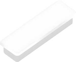 Haftmagnete, eckig, Weiß, 13 x 40 mm, Schachtel à 10 Stück, Haftkraft min. 0,3 kp