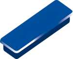 Alco Haftmagnet 13x40x7mm blau 10 Stück