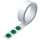 Metallhaftband, Stahl, Schaumpolsterkleber, inkl. 3 Magnete Ø 24 mm, (B/L) 35 mm / 5 m