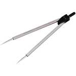 Marinezirkel, nickelfarben, matt, 180 mm, mit...