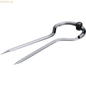 Alco Einhand-Marinezirkel 190 mm chromfarben hochglänzend