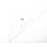 Anlegedreieck, klein, 2 mm stark, Hypothenuse 27 cm