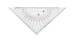 Alco Kursdreieck, klein, 2 mm, stark, 27 cm, 0-Punkt auf der Basis