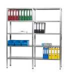 Schraub-Doppelregal, Stahlblech, verzinkt, Typ 4601,...