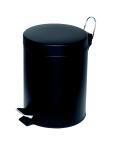 Alco Tretabfalleimer Stahl kunststoffbeschichtet 5l schwarz