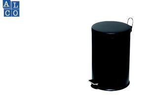 Alco Tretabfalleimer Stahl kunststoffbeschichtet 20l schwarz